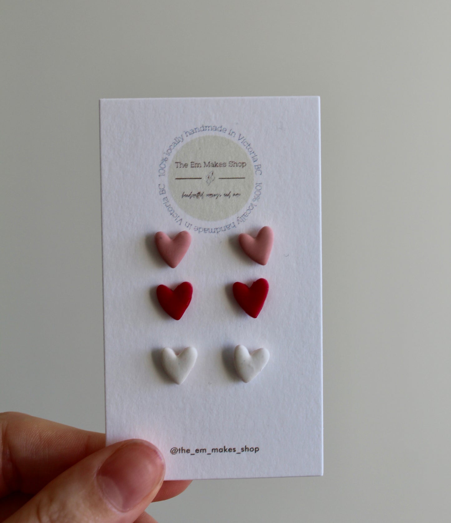 Triple heart stud pack