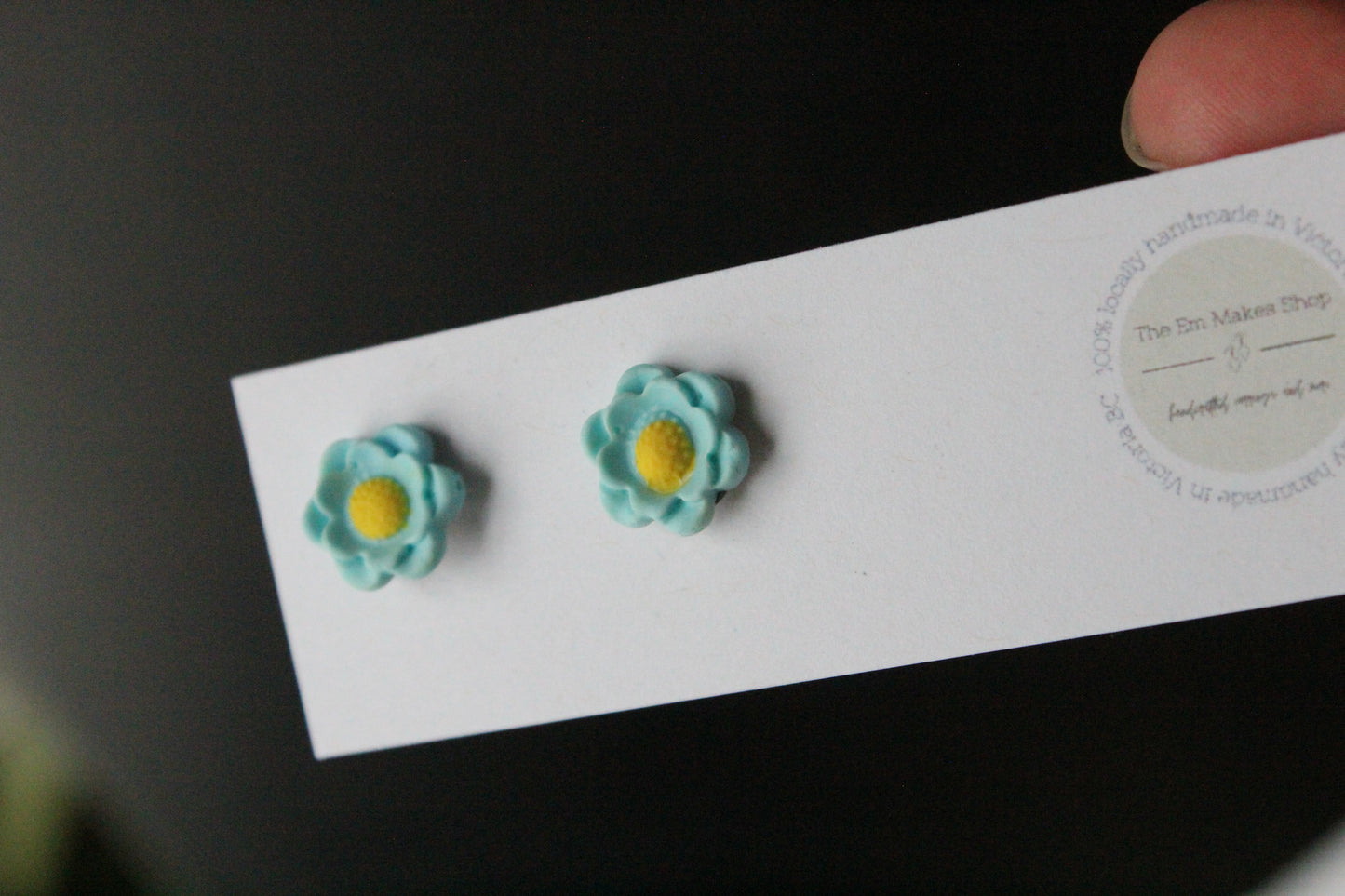 Tiny flower studs