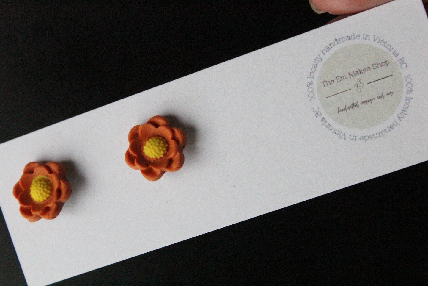 Tiny flower studs
