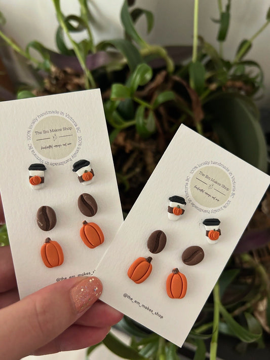 Pumpkin spice coffee stud pack
