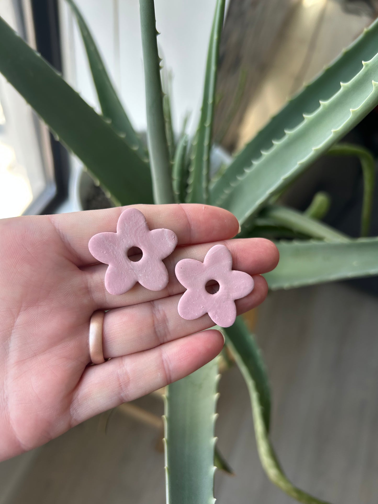 Pink flower - no hoops